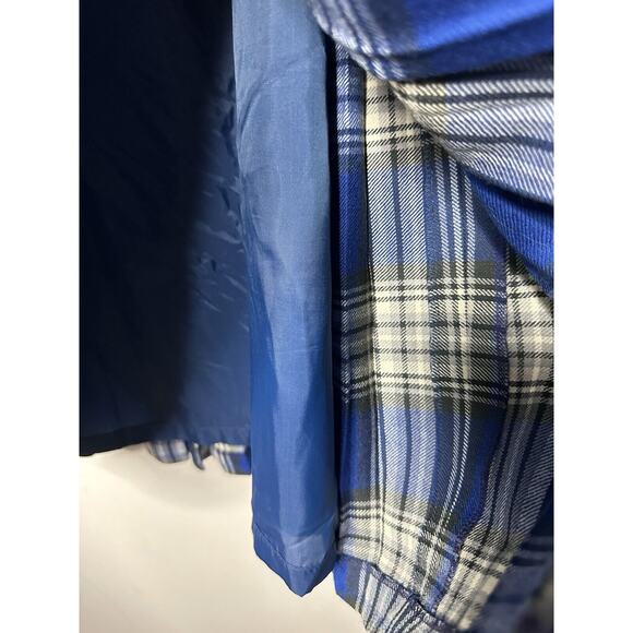 Vintage Wool Skirt Scotland Tartan Plaid Pleated Midi Drop Waist Sz 8 Peasant - Picture 6 of 12